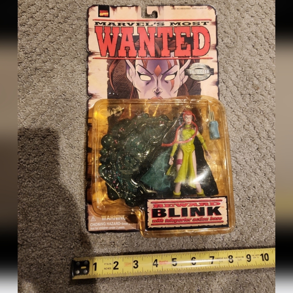 1998 Marvel"s Most Wanted Blink X-Men Action Figure